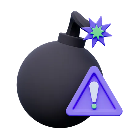 Bomba de alerta  3D Icon