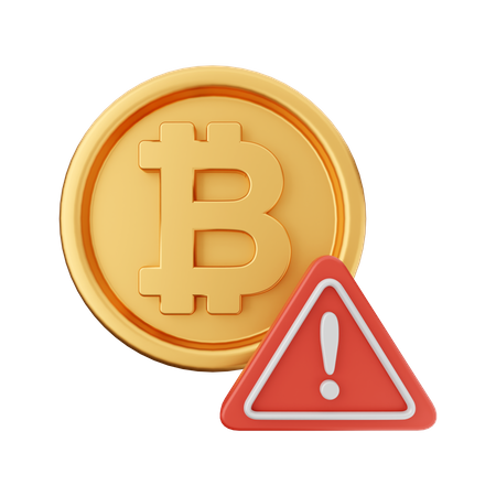 Alerta criptográfico  3D Icon