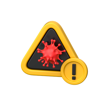 Alerta de virus  3D Icon