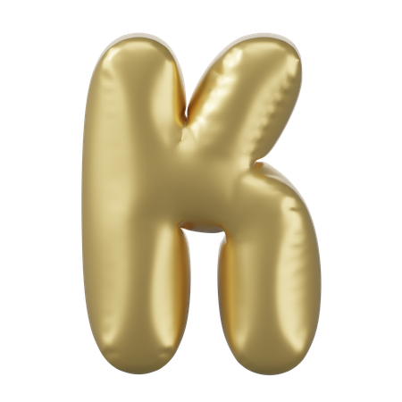 Alfabeto k  3D Icon