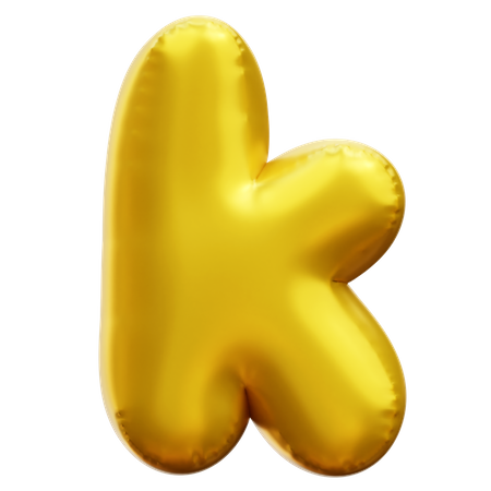 Alfabeto k  3D Icon