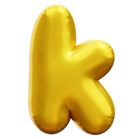 Alfabeto k  3D Icon