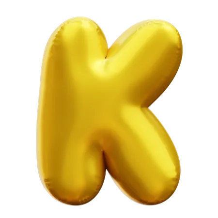 Alfabeto k  3D Icon