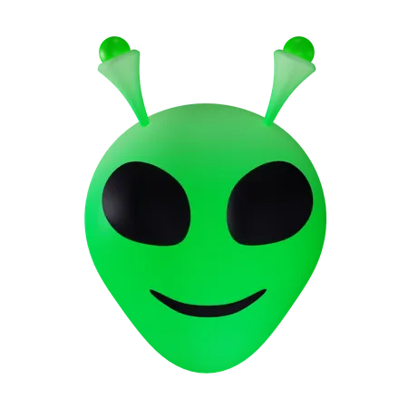 Alien Emoji  3D Icon