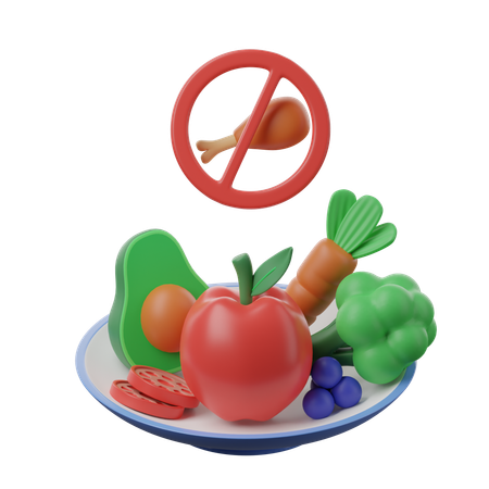 Aliments entiers  3D Icon