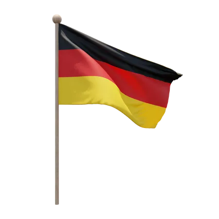 Mât de drapeau allemand  3D Icon