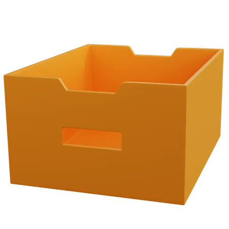 Almacenamiento de archivos vacío  3D Icon