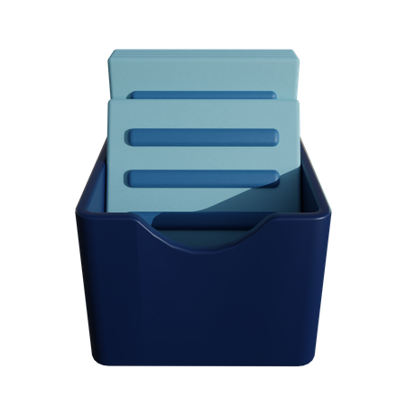 Almacenamiento de papel  3D Icon