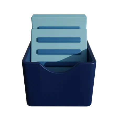 Almacenamiento de papel  3D Icon