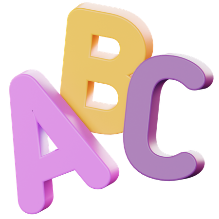 Alphabet  3D Icon