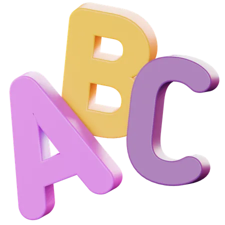 Alphabet  3D Icon