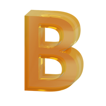 Alphabet b  3D Icon