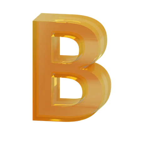 Alphabet b  3D Icon