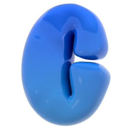 Alphabet C bubble letter  3D Icon