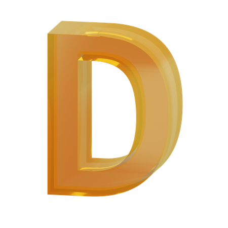 Alphabet d  3D Icon