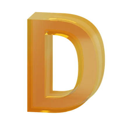 Alphabet d  3D Icon