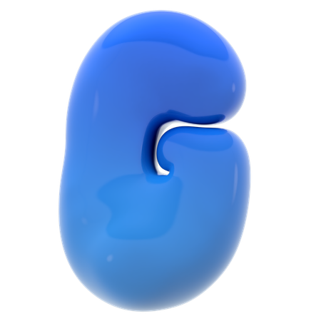 Alphabet G bubble letter  3D Icon