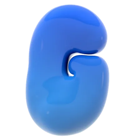 Alphabet G bubble letter  3D Icon