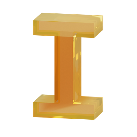 Alphabet je  3D Icon