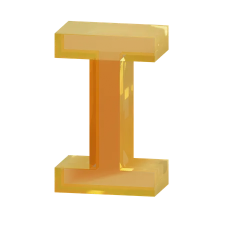 Alphabet je  3D Icon