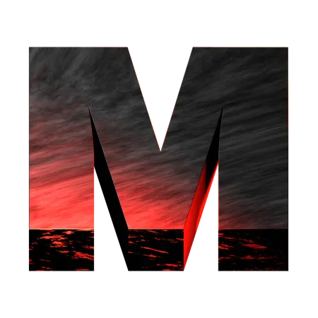 Alphabet m  3D Icon