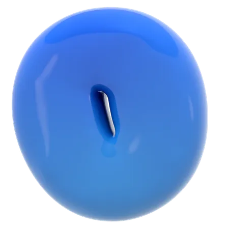 Alphabet O bubble letter  3D Icon