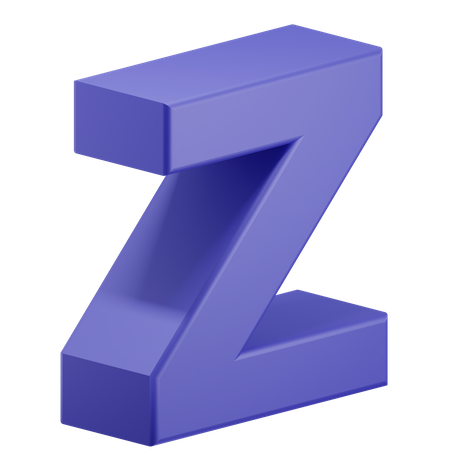 Alphabet z  3D Illustration