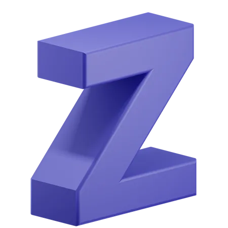 Alphabet z  3D Illustration