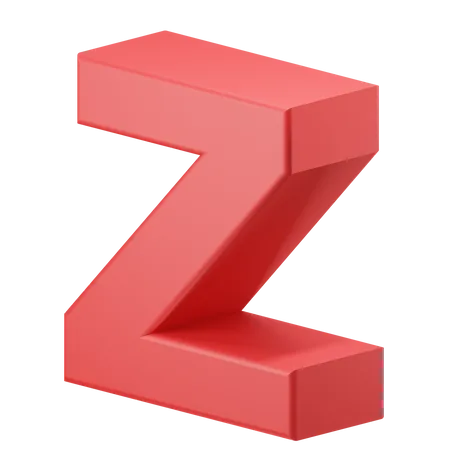 Alphabet z  3D Icon