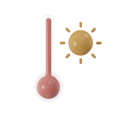 Temperatura alta  3D Icon