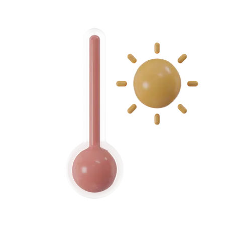 Temperatura alta  3D Icon