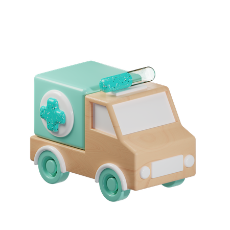 Ambulance  3D Icon