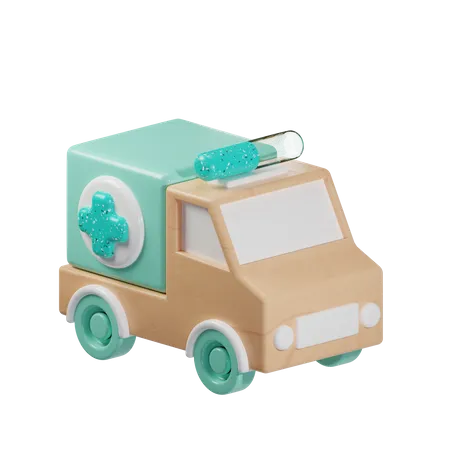 Ambulance  3D Icon