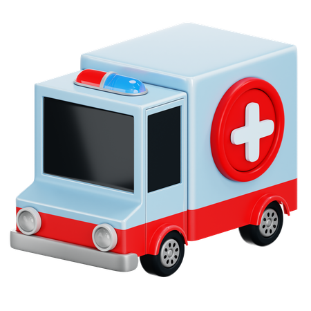 Ambulância  3D Icon