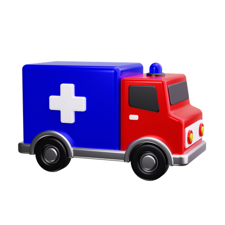 Ambulancia  3D Icon