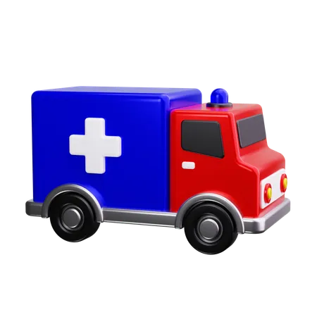 Ambulancia  3D Icon