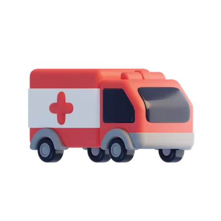 Ambulancia  3D Icon