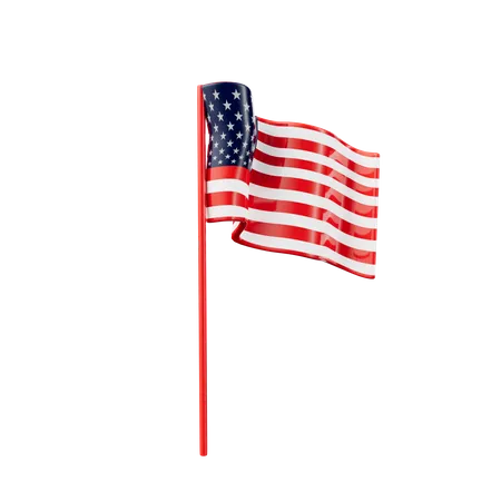 America Flag  3D Icon