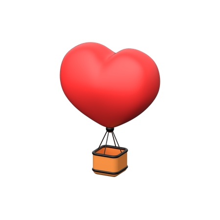 Amor balão de ar  3D Icon