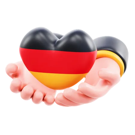 J'aime l'Allemagne  3D Icon