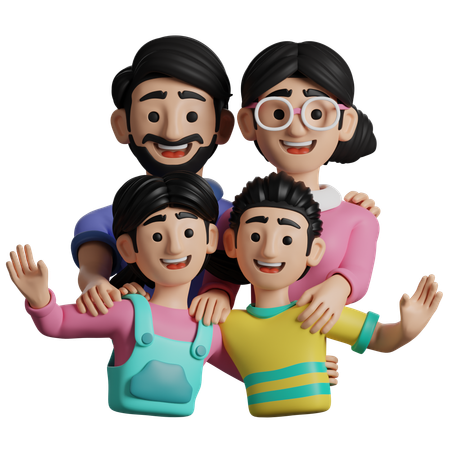 L'amour de la famille  3D Icon