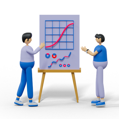 Análisis de los datos  3D Illustration