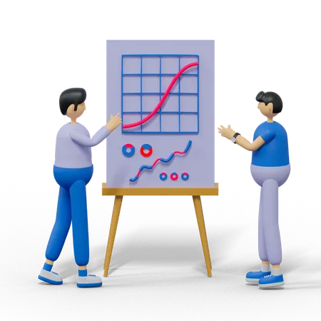 Análisis de los datos  3D Illustration