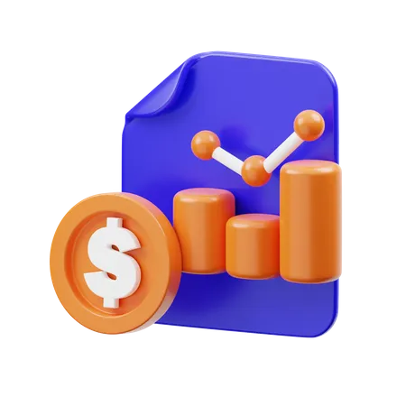 Análisis financiero  3D Icon