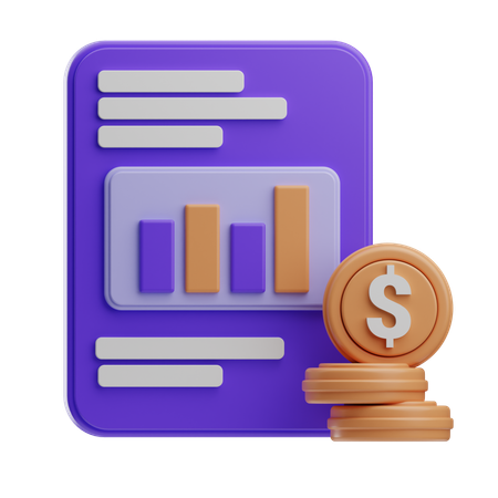 Analyse financière  3D Icon