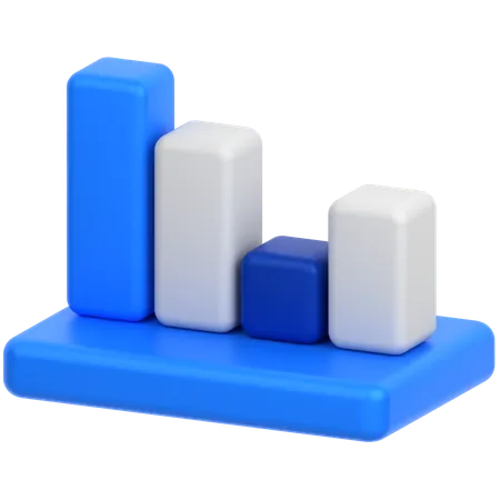 Analyse de diagramme à barres  3D Icon