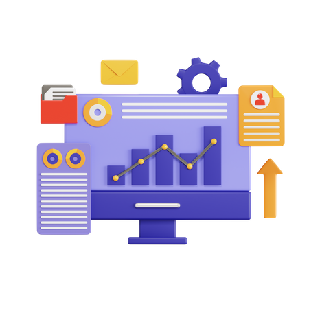 Analysis Growth Business  3D Icon