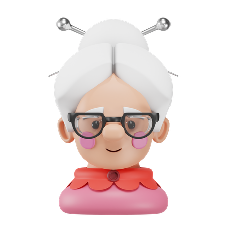 Anciana  3D Icon