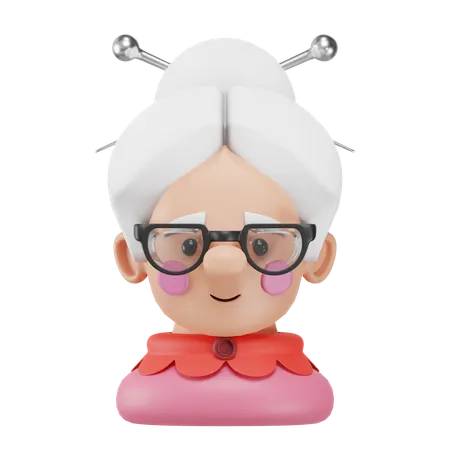 Anciana  3D Icon