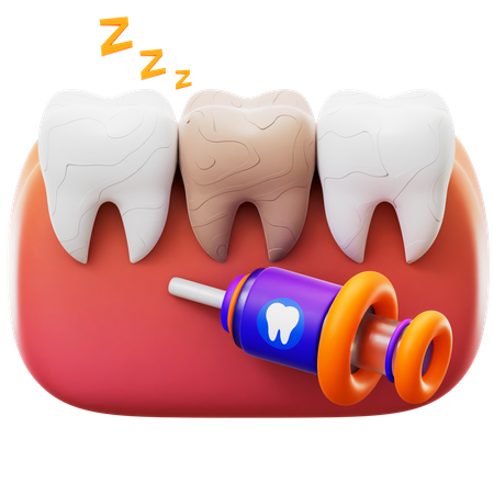 Anestesia dental  3D Icon